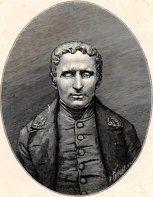 Tranh khắc chân dung Louis Braille của Henri Thiriat, năm 1887.
