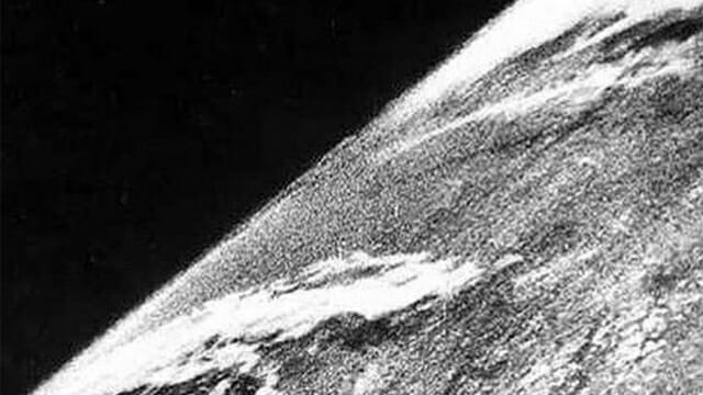 First photo from space